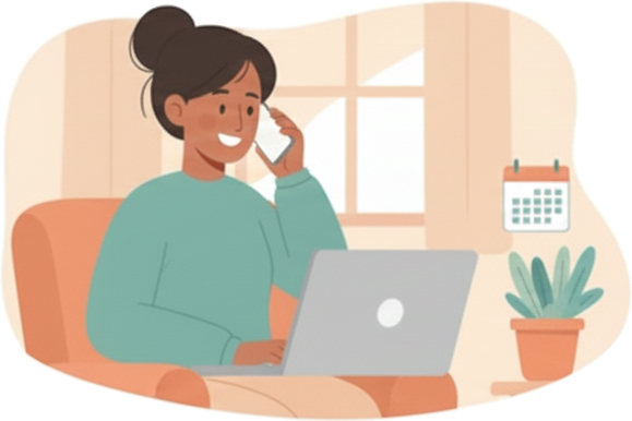 Person calling clinic